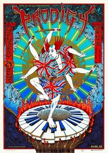 MINT/SIGNED/DOODLED Prodigy 1998 EMEK State Theater Detroit Silkscreen Poster - Picture 1 of 1