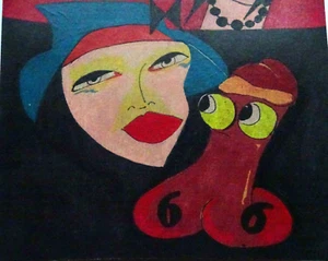 i see sex erotic picture picture painting 1978 "Norbertus" - Picture 1 of 3