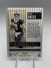 2020 Panini Contenders Drew Brees Printing Plate 1 Of 1 Card Saints NFL 1/1 HOF