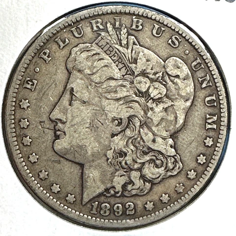 1892 $1 Morgan Silver Dollar (75070) Cover