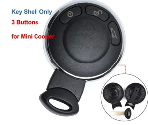 Smart Remote Key Shell Case Cover 3 Button for BMW Mini Cooper FC ID KR55WK49333 - Picture 1 of 3