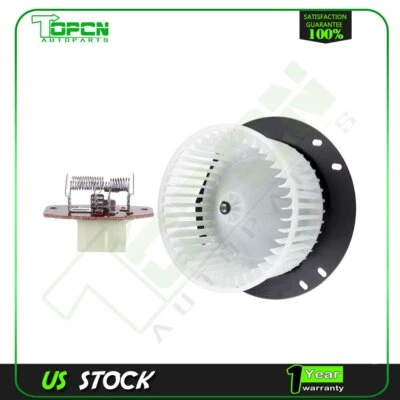 Blower Motor and Resistor Rear Fit For 1997 1998 1999-2002 Ford E-250 Econoline - Image 1 of 4