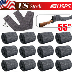 6/12Pack Gun Socks Silicone Storge Sleeve Shooting Cover for Rifle Shotguns 55