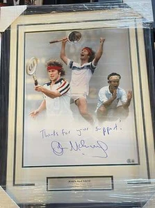 John McEnroe signed framed 16x20 photo - Picture 1 of 1