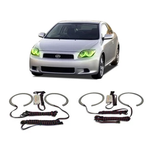 Bright Green Angel Eye Headlight Halo kit for Scion tC 05-07 - Picture 1 of 2