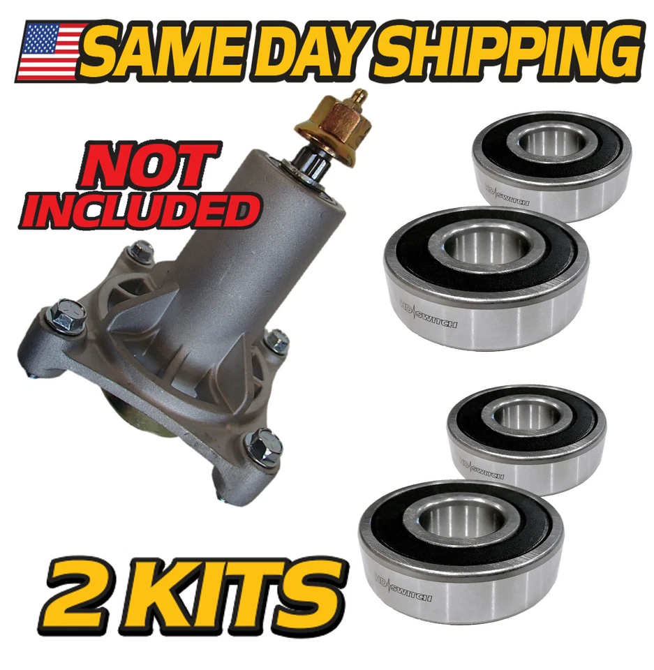 (4) Spindle Mandrel Bearing Fits Craftsman AYP 36" 38" 42" 48" 54" Mower Decks - Image 1 of 4