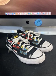 Converse Batman & Robin (Size 3 Youth) 80th Anniversary Low Top - Picture 1 of 8