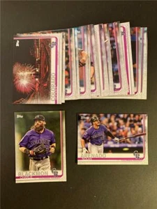 2019 Topps Colorado Rockies Team Set Series 1 2 Update 34 Cards - Picture 1 of 1