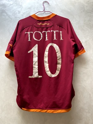 TOTTI ROMA 2006 2007 HOME SHIRT SOCCER JERSEY VINTAGE - Image 1 of 4