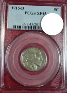 1915-D BUFFALO NICKEL PCGS XF45 - Picture 1 of 4