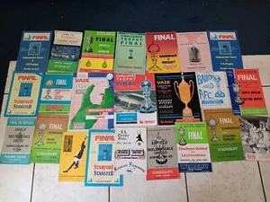 AMATEUR CUP FINALS VASE + TROPHY Finals + semi finals 23 PROGRAMMES 1959 to 90 - Picture 1 of 3