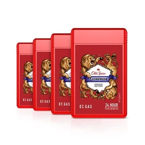 Old Spice Lionpride No Gas 24 hour Long Lasting Pocket Friendly Pack of 4 (17ml) - Picture 1 of 6
