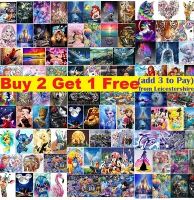 DIY 5D Diamond Full Drills Painting Photo Embroidery Cross Stitch Kits Art Decor - Image 1 of 4