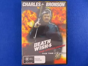 Death Wish 4 The Crackdown - Charles Bronson - DVD - Region 0 - Fast Postage !! - Picture 1 of 2