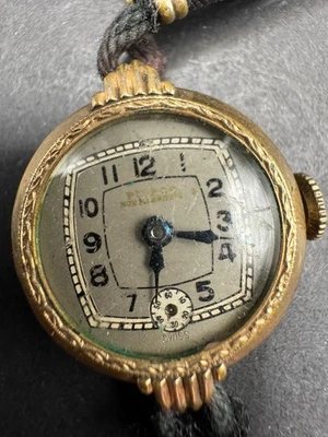 Vintage Pierce Art Deco Antique Women's Watch Solid Gold Filled w/ Charm & Band - Image 1 of 4