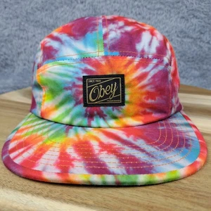 Obey Hat Cap Strap Back Tye Dye 5 Panel Street Wear Propaganda Mens - Picture 1 of 8