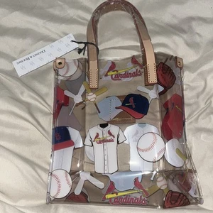 Bolso Shopper Dooney & Bourke St. Louis Cardinals Clear IT Almuerzo 8.5X8.5 Nuevo con Etiquetas - Imagen 1 de 7