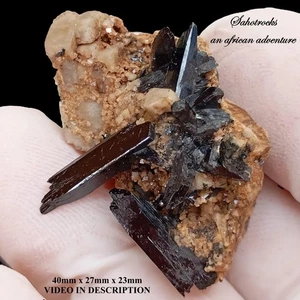 Aegirine and feldspar - Zomba Plateau Mount Malosa Malawi - Picture 1 of 12