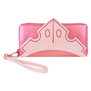 Cartera Loungefly Disney Bella Durmiente Tiara Iridiscente Cremallera Alrededor Muñequera - Imagen 1 de 4