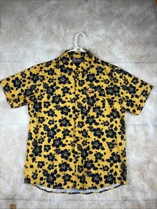 DIXXON Shirt Adult Mens Large Yellow Aloha Series Short Sleeve Hawaiian D lite - Picture 1 of 11