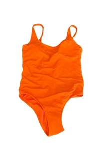 Amazon Essentials Women’s Orange One Piece Swimsuit Size Medium NWT  - Picture 1 of 3