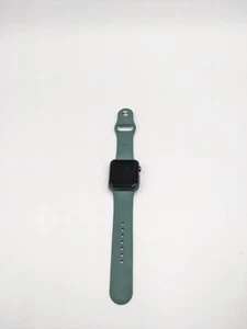 Apple Watch Series 1 42MM Gray Aluminum Case Ion-X Glass WR-IPX7 -WORKING LOCKED - Picture 1 of 11