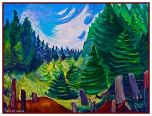 Victoria Island BC Forest por la canadiense Emily Carr patrón de punto de cruz contado - Imagen 1 de 4