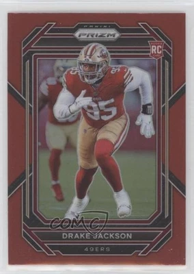 2022 Panini Prizm Rookies Red Prizm Drake Jackson #396 Rookie RC - Image 1 of 2