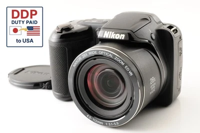Nikon COOLPIX L340 20.2 MP Digital Camera Black 【 NEAR MINT 】 From JAPAN #122 - Image 1 of 4
