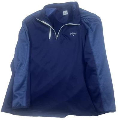 Callaway Men’s Navy 2XL Knit 1/4 Zip Golf Jacket Performance Layer - Image 1 of 3