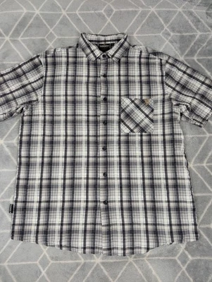 Guinness Short Sleeve Button Up Check Shirt Mens Size Large Single Pocket - Image 1 of 4