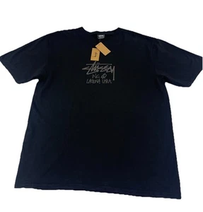 Stüssy Laguna USA Pigment Dyed Tee Black - Picture 1 of 3