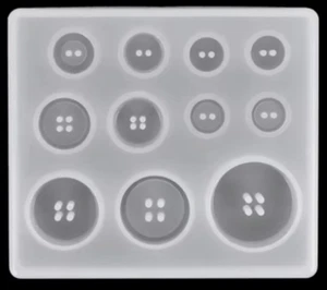 Botones Botones Suave Silicona Molde Fondant Mat Decoración Pasteles Cupcakes Hornear - Imagen 1 de 1