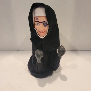 VERY RARE - FUN Punching/Boxing Puppet - NUN in black habit - VTG - Picture 1 of 6