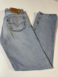 Jeans Levi’s 501-0193 Vintage EE. UU. 30x32 (etiqueta 33x34) Botón Mosca - Imagen 1 de 10