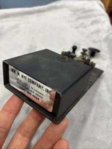 WM. M. Nye Company Inc Master Key CW Telegraph Morse Code Key Speed X - Zdjęcie 1 z 8