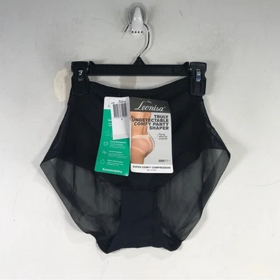 Panty modelador cómodo Leonisa verdaderamente indetectable, para mujer talla S - negro Foto 1 de 4