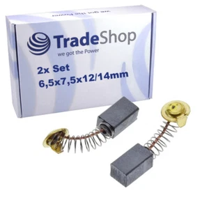2x Motorkohlen Kohlebürsten 6,5 x 7,5 x 12/14mm für Einhell Kapp-/Gehrungssäge - Bild 1 von 5