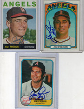 1964 72 81 Topps/Fleer LOT (3)  JIM FREGOSI  Autographed California Angels NM