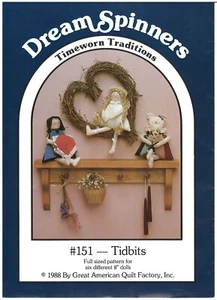 1988 Dream Spinners #151 Tidbits Timeworn Traditions 8" dolls pattern uncut - Picture 1 of 4