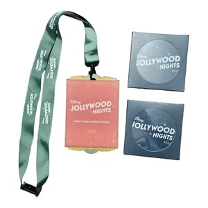 Disney’s Jollywood Nights 2 Packungen Untersetzer & 1 Schlüsselband Pass Set 2023 - Bild 1 von 2