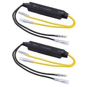2Pcs 12V 21W Motorcycle LED Turn Signal Decoder Resistor Decoder (Two-Side Lead) - Picture 1 of 10