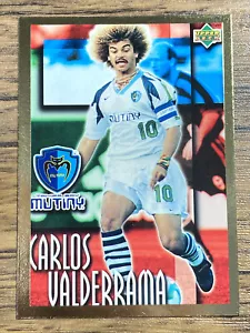 Upper Deck Bandai MLS Gold Card 1997 #45 Carlos Valderrama Tampa Bay Munity - Picture 1 of 10
