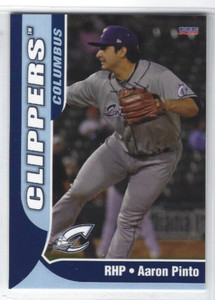 2022 Columbus Clippers (Triple A-Cleveland Guardians) Aaron Pinto