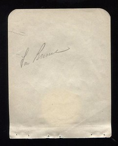 Lou Brissie Signed Album Page Baseball Autographed AUTO