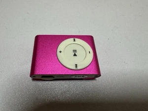 Mini Clip-on MP3 Player with Micro TF/SD Slot Portable Pink - Picture 1 of 9