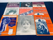 10 Irene Bordoni musical lot  Naughty Cinderella sheet music