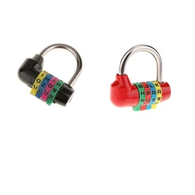 2 pcs. 4-digit dial letters combination lock code lock luggage - Image 1 of 4