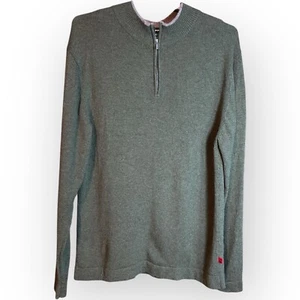 Mountain Khakis Lodge Quarter Zip Sweater Loden Green XL Merino Wool Gorpcore - Picture 1 of 14