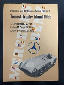 Mercedes Benz Poster - Tourist Trophy Irland 1955 - Fitch/Kling/Simon - Picture 1 of 5